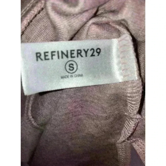 Refinery29 Double Knit High Low Pullover Pink Oversized Sweatshirt Size S - Picture 7 of 12